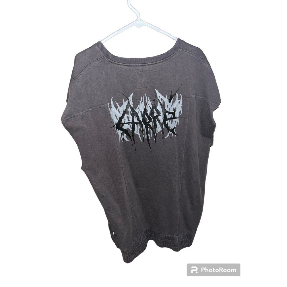Carre Crewneck Cutoff Muscle Top XXXL Gray